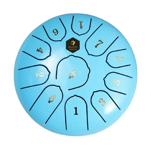 Wholesale High Quality Steel Tongue Drum 6 Inches 11 Notes Handpan Musical Instrument Percussion for Beginner Kid