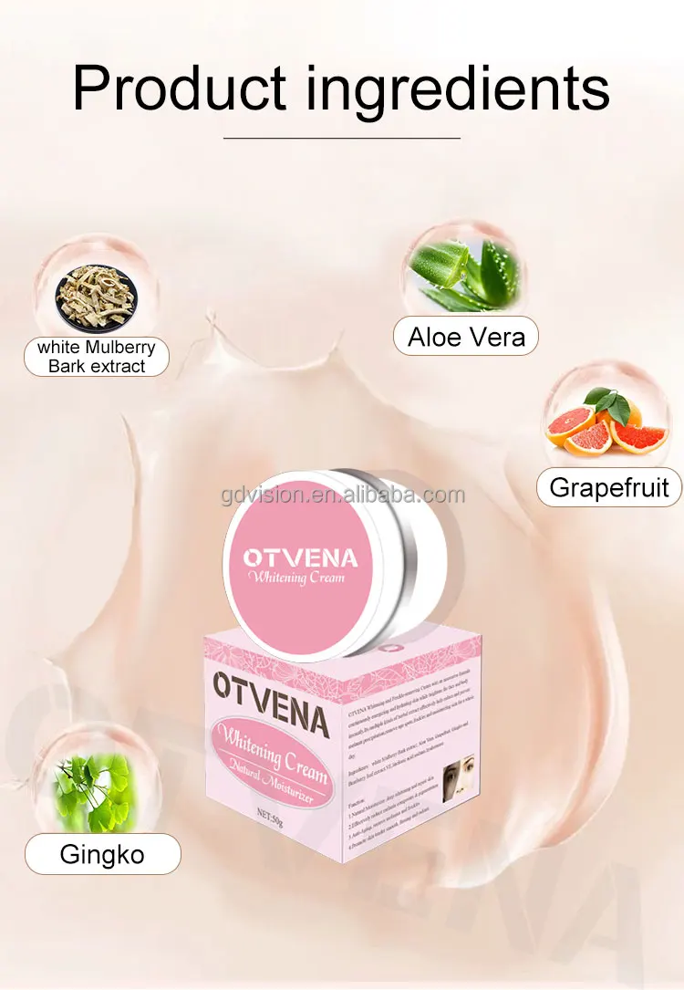 Best Korean Herbal Face Whitening Cream For Skin Lightening Anti Pigmentation With Aloe Vera