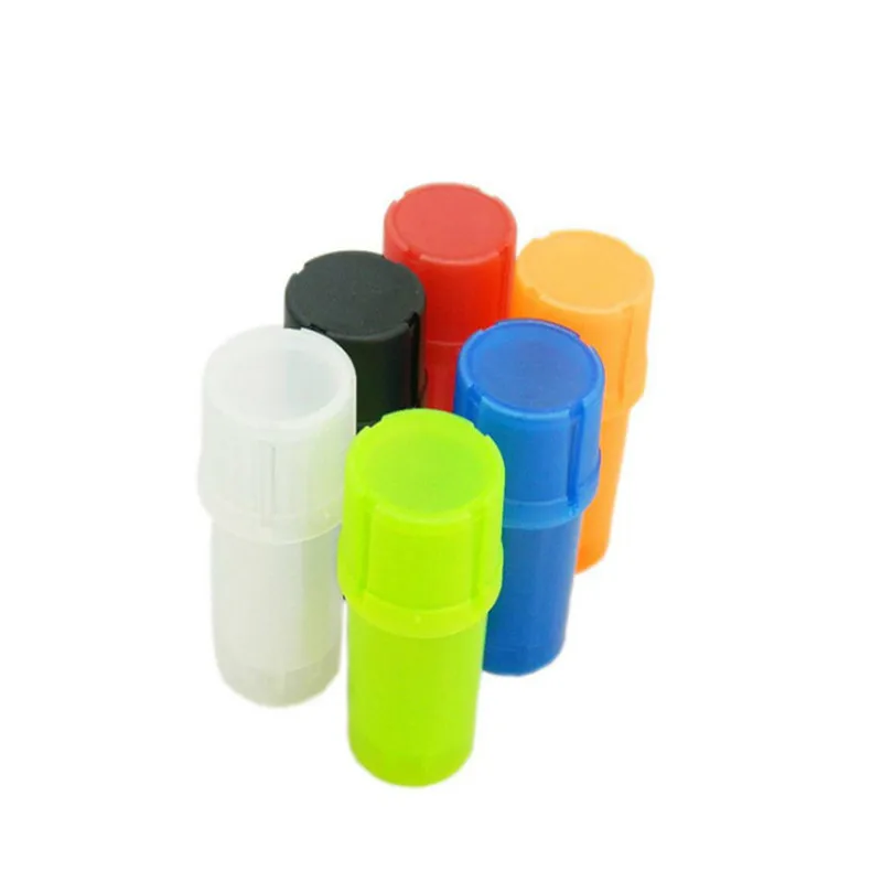 
Child Proof Lid Herb Grinder Storage Container Plastic Weed Grinder 