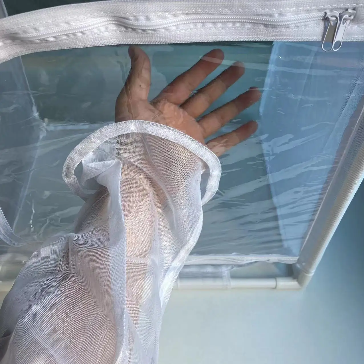 40x30x40 см ПВХ рептилий пластиковый поддон для стабильной PVC дверная рама насекомых клетка Складная Москитная со сваренными поддонами