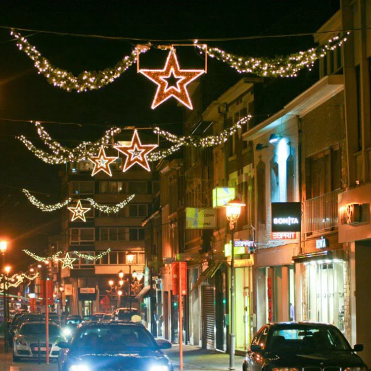 Newest Outdoor Giant LED Christmas Decoration Large 2D Deer Sculpture Street Motif Lights