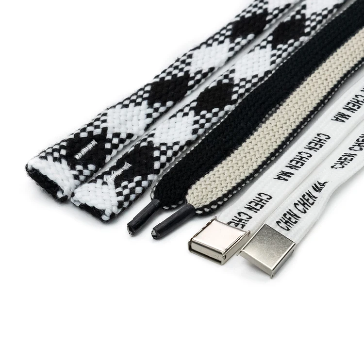 Custom logo silicon tip polyester flat hoodie string drawstring drawcord cotton draw cord for hoodie garments