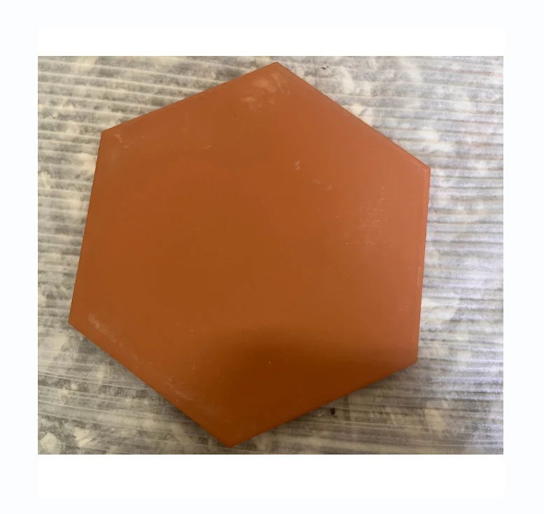 Противоскользящий дверь пол Красного глиняного шестиугольная керамическая