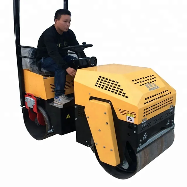 2 Tons 2000kg Weight Small Size Tandem Diesel Asphalt Vibratory Road Roller Compactor for Sale