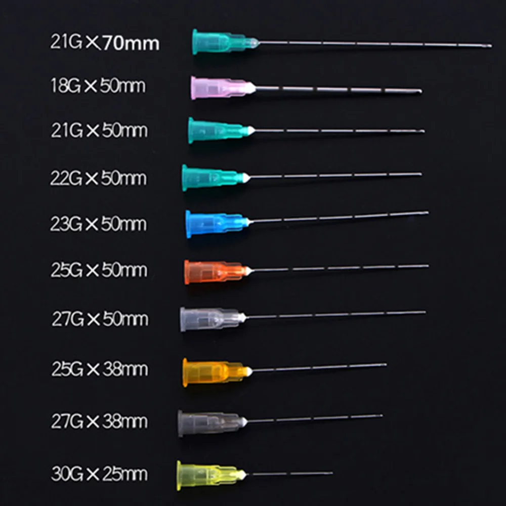 Disposable Dermal Fillers 25G 38mm Blunt Tip Cannula Medical Stainless Steel Sterilized Blunt Micro Cannula
