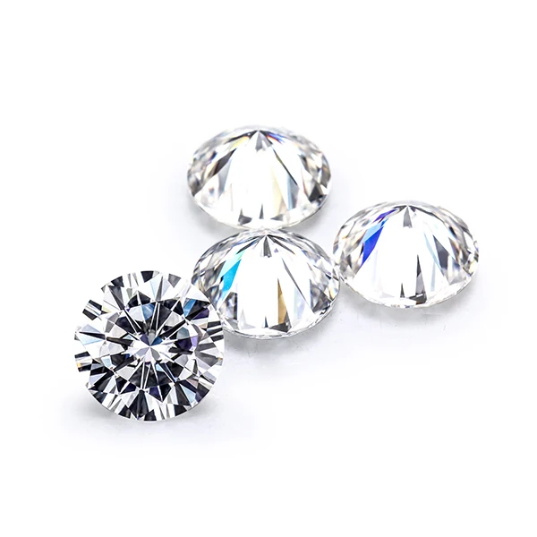 Starsgem Wholesale 1 Ct 6.5mm Def Diamond Loose Gemstones Price Per Carat Vvs White Round Brilliant Cut 6.5 Mm Stones Moissanite