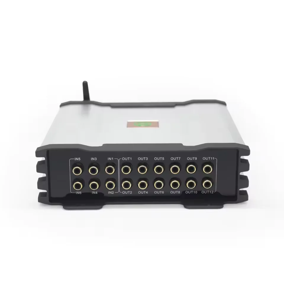 Sennuopu X812B 12 Ch Car Audio DSP 8 Ch AMP 50 Watts RMS Power with HD Bluetooth for BMW Universal Audio Sounds Card Class AB