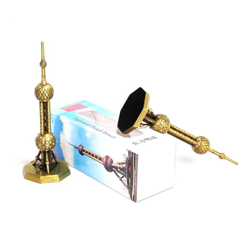 
Oriental Pearl Tower Souvenirs Gifts Home Decor 3D Model Metal Statue 