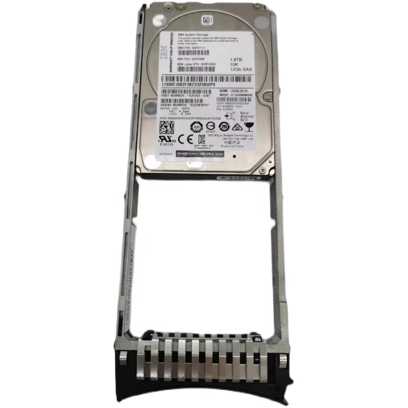 Brand Original 00RX908 2076-AHF 1.8TB 10K 2.5 INCH HDD for IBM Storvize V7000 SAS Hard Disk 00RY111 00WY600