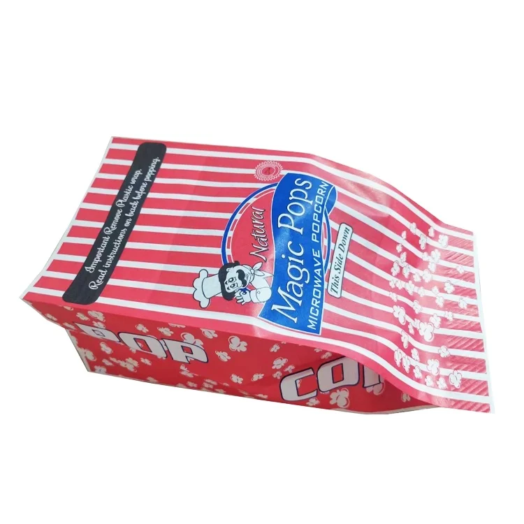 Perfect Quality Colorful Popcorn Bag For Microwave Microwave Popcorn Bag Packing Bulk Wholesale Popcorn Microwave Bags