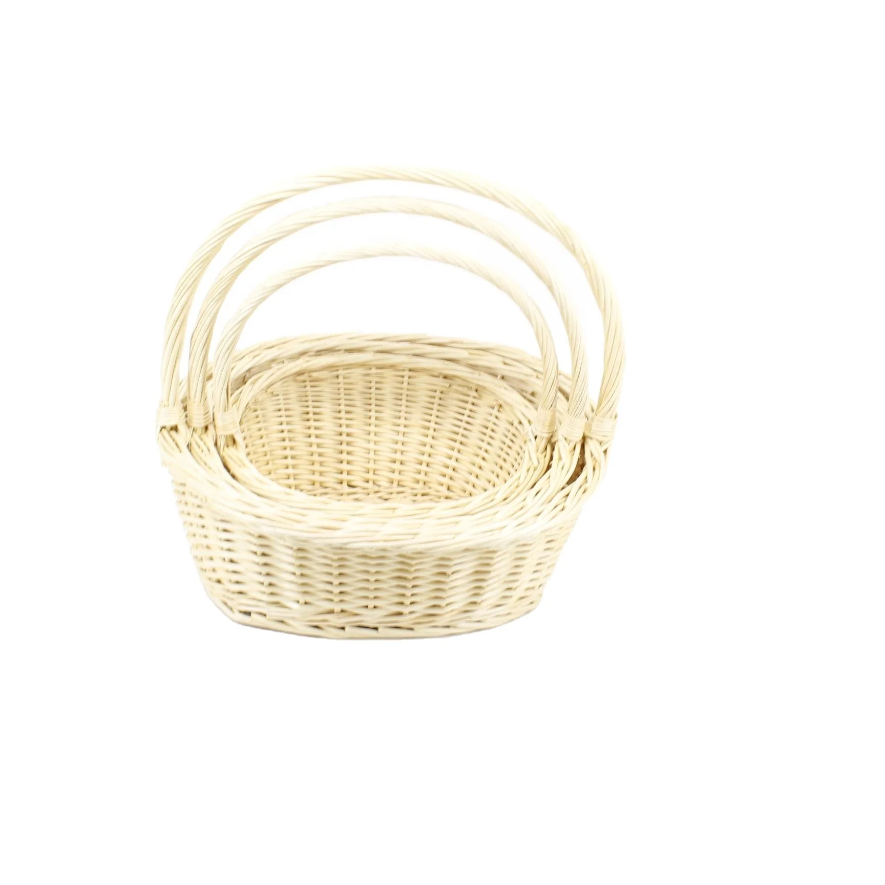 Home Wholesale Customized Decorative  tall wicker basket with lid with  custom logo wicker basket
