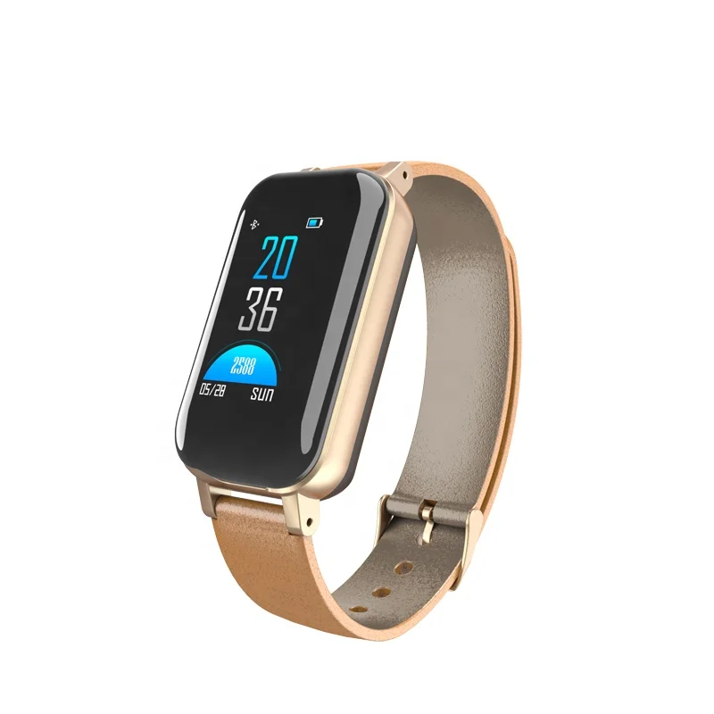 watch with earpiece 2 in 1 smart bracelet bt 5.0 with bt earbuds
