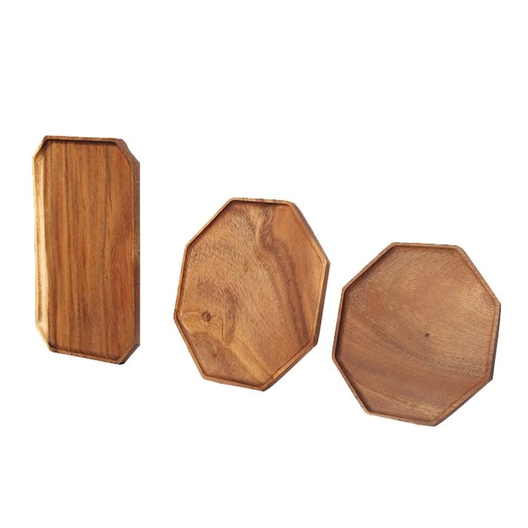 
Coffee Decoration Wooden Fancy Serving Platter Tea Tray 