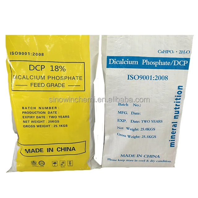 18 DCP Food Grade Dicalcium Phosphate Dihydrate Anhydrous For Poultry Feeds