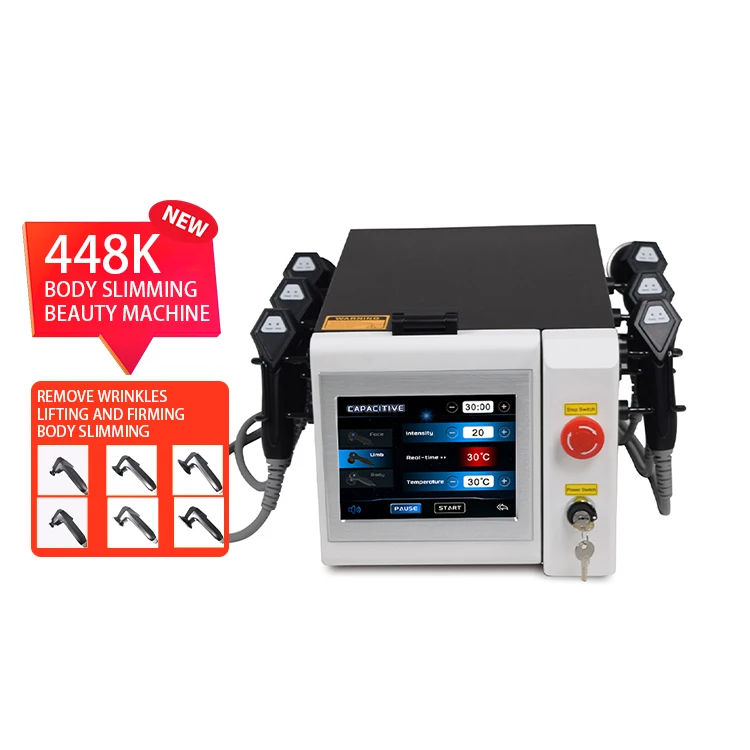 448K Ret Cet RF 448kHz Radiofrecuency Indiba 448K Diathermy Tecar Therapy 448K Body Care Physiotherapy Beauty Machine