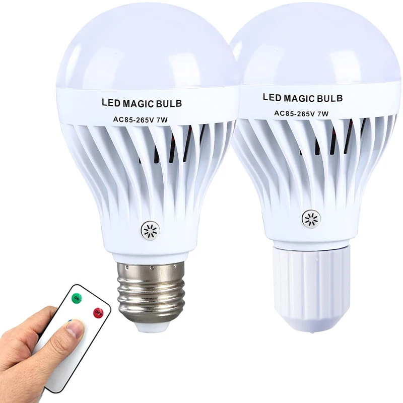 Rechargeable Led bulb 7W Emergency Light with Remote Controller and E27/E26/B22 Battery Emergency Bulb for Home Outdoor