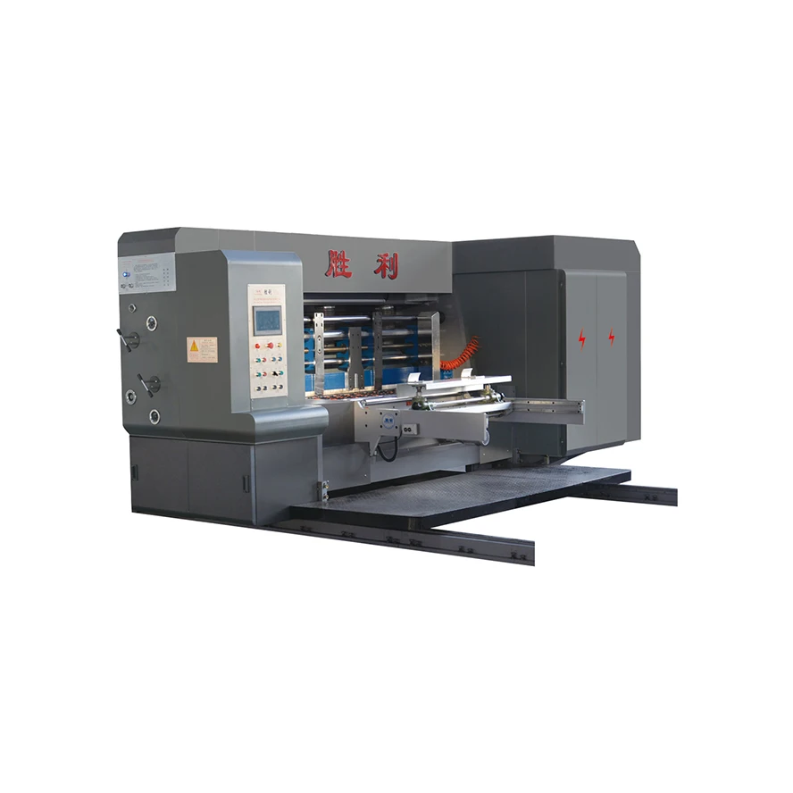 GYK1270 corrugated cardboard 4 color flexo printer slotter and rotary die cutter folder gluer machine