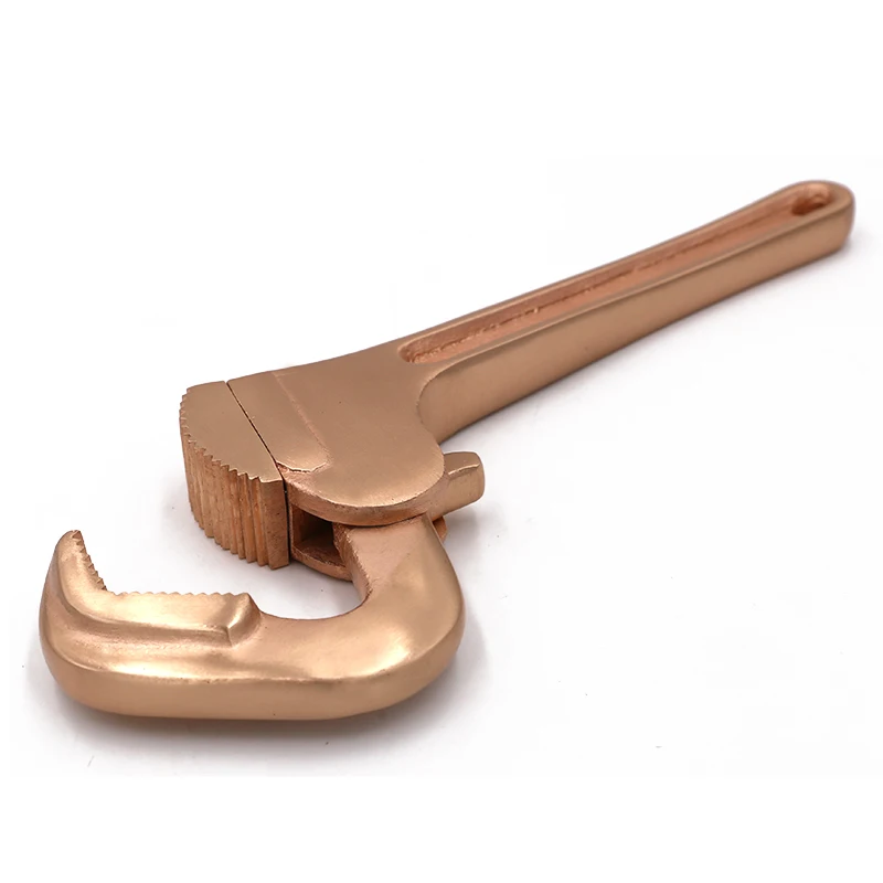 WEDO ATEX Non-Sparking Pipe Wrench Aluminium Bornze or Beryllium Copper BAM/FM/GS/ISO/OHSAS Certificate