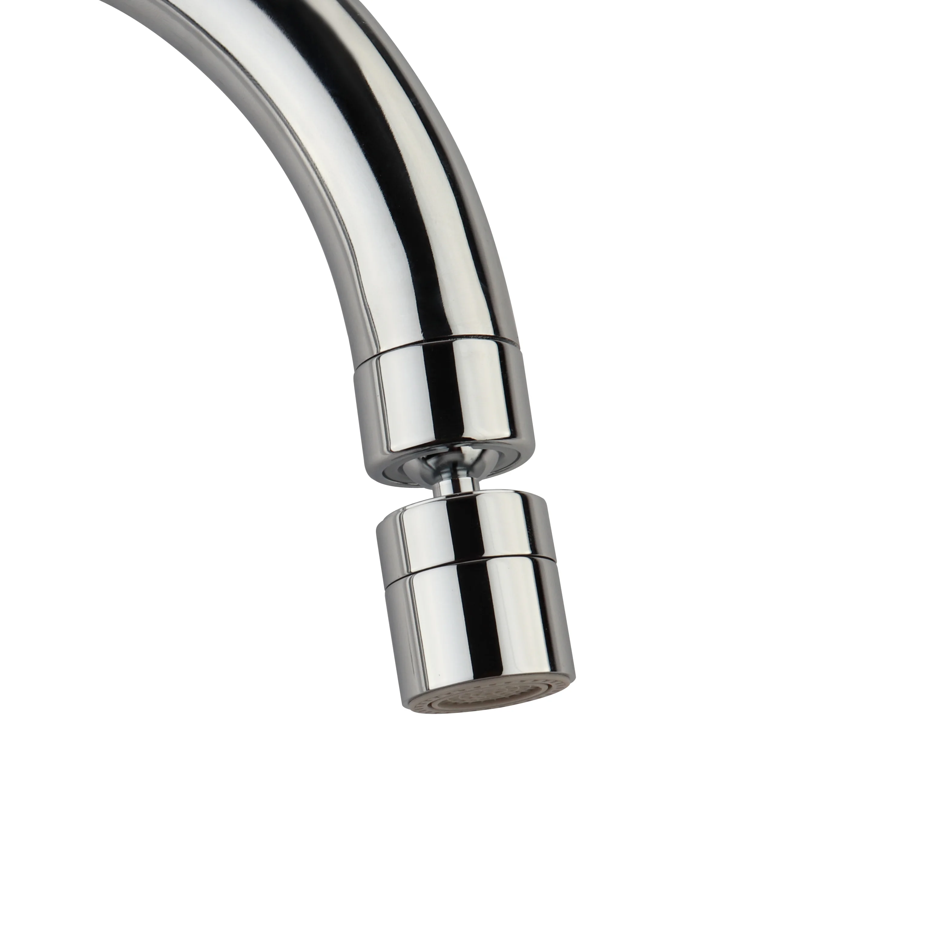 Whole Brass Exquisite Shape Water saving Chrome 2 Jet Dual functions spray 360 degree Kitchen faucets Aerator