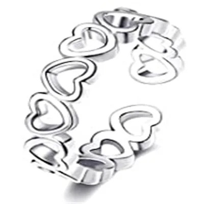 Модные латунные кольца с цветочными листьями летние пляжные геометрические Открытые Кольца регулируемые сердечками и пальцами