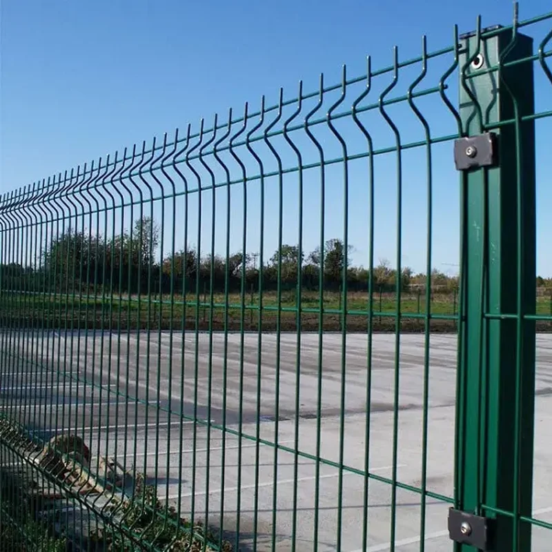 New metal Security Galvanized 3d Curved Welded Wire Mesh Panel Fence for Road Garden Land School playground
