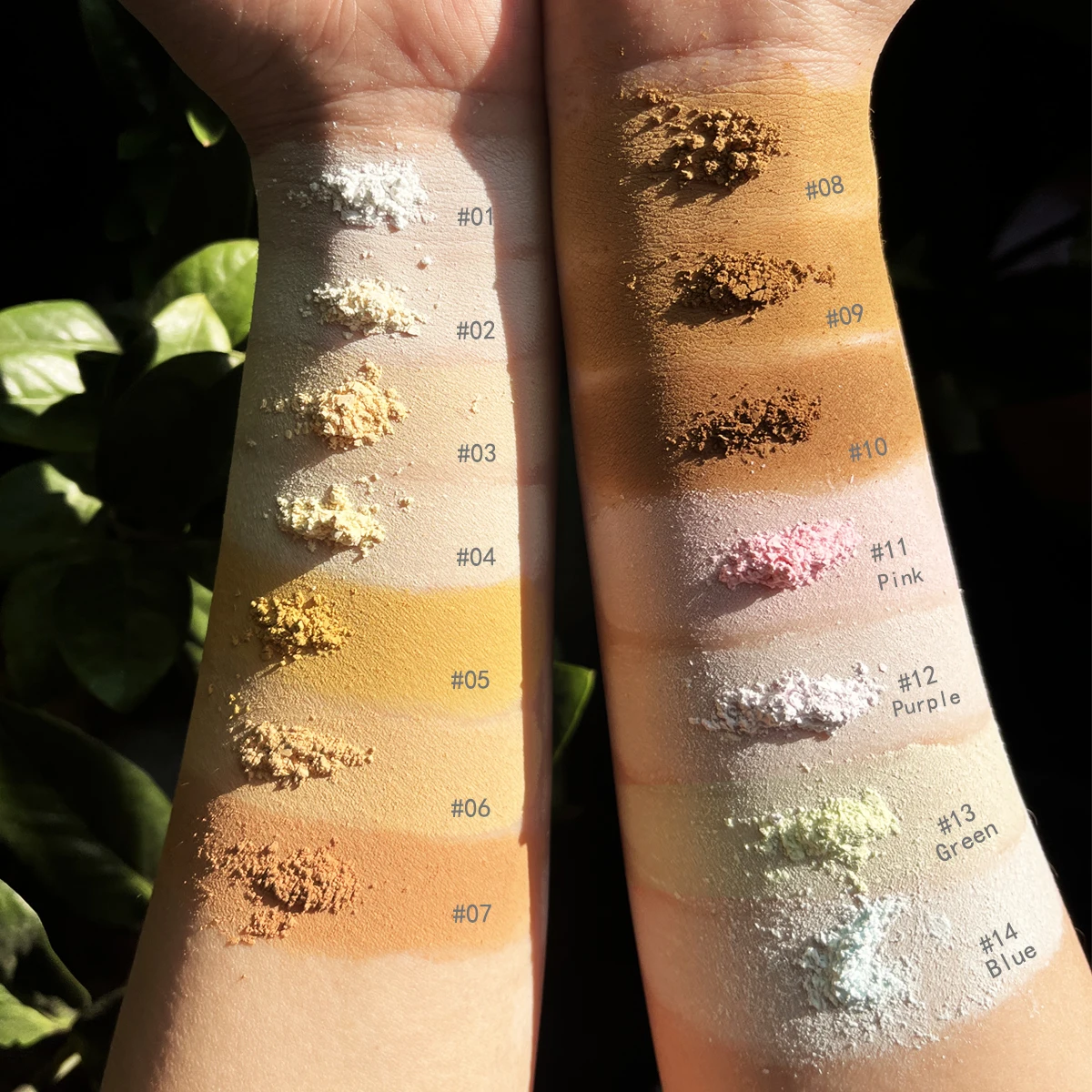 Talc-free Paraben-free face powder private label vegan waterproof makeup loose setting powder