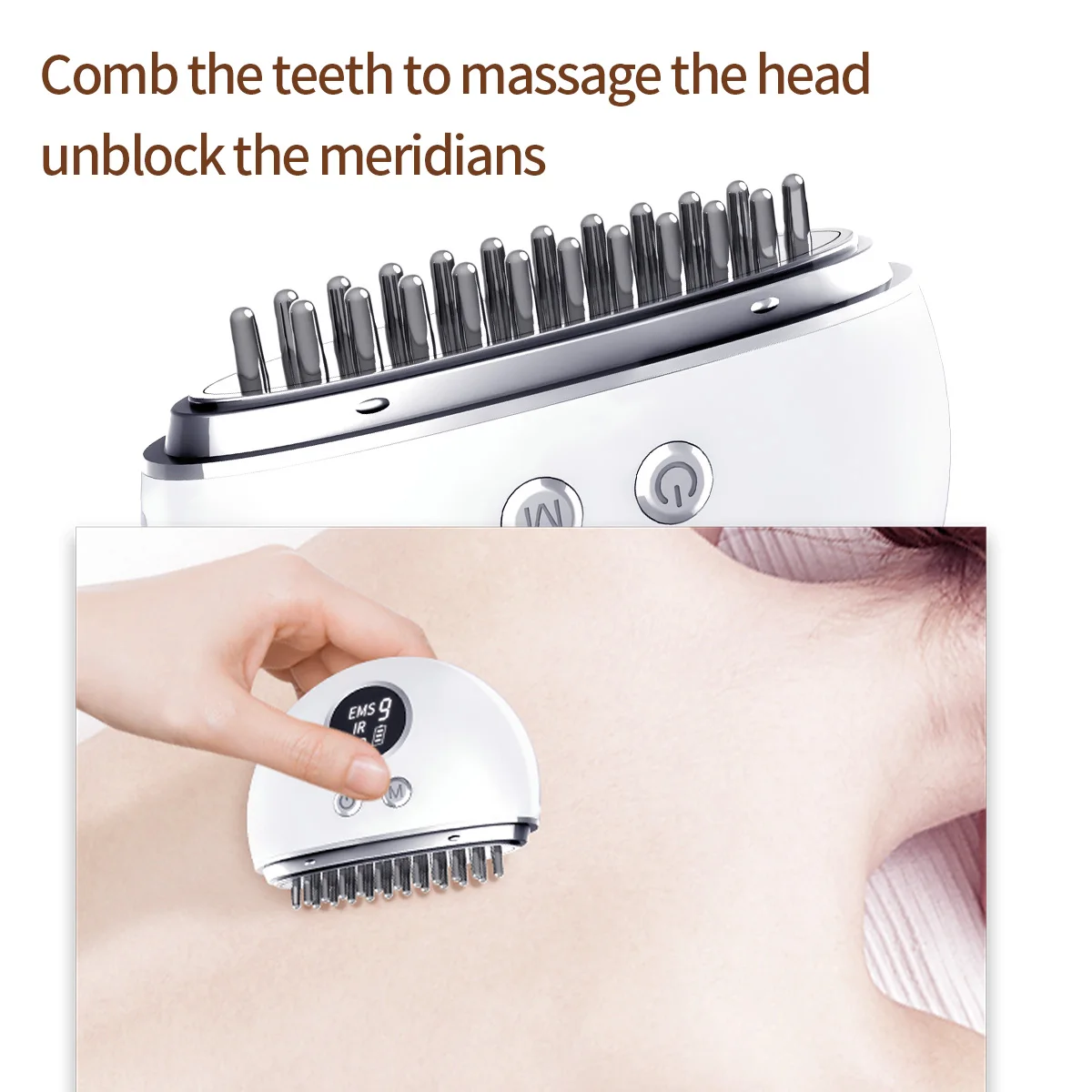 Electric Meridian Brush Essential Oil for Clearing Meridians Home EMS Microcurrent Massage Instrument for Lymphatic Massage