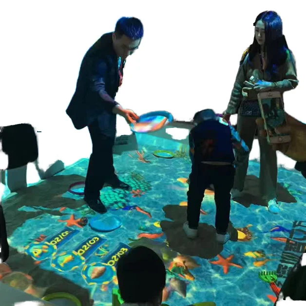Indoor Interactive Projector Video Games for Kids Wall/Floor Projection Outdoor Plastic Amusement Project