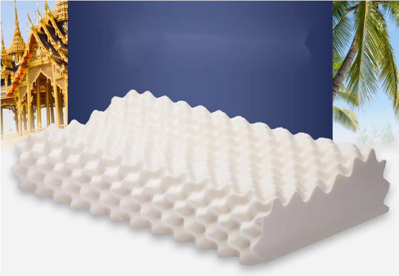 Thailand Natural Latex Pillow Factory Wholesale Neck Pillow Luxury Massage Particle Latex Pillow