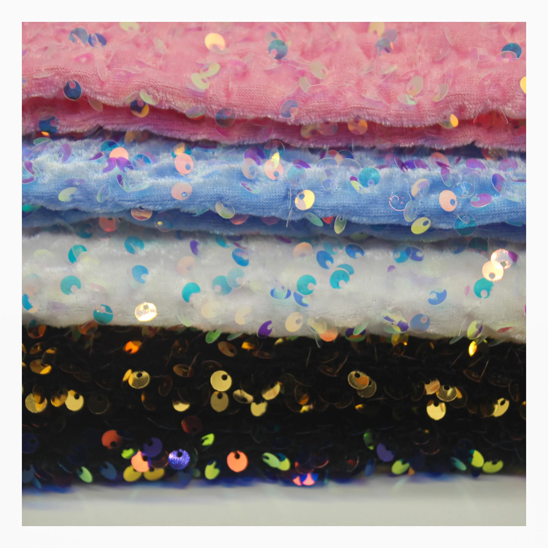 2023 New design Double-sided glitter skirt embroidery breathable toy bag shoes dress garment Door curtain Home textiles fabric