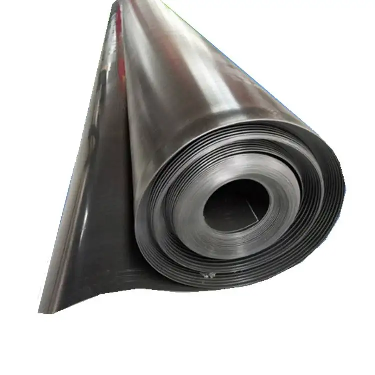 Landfill Pond Liner Geomembrane Products Wholesale HDPE Chinese 2mm Black White Color Origin Roll Type Place Model Length Width