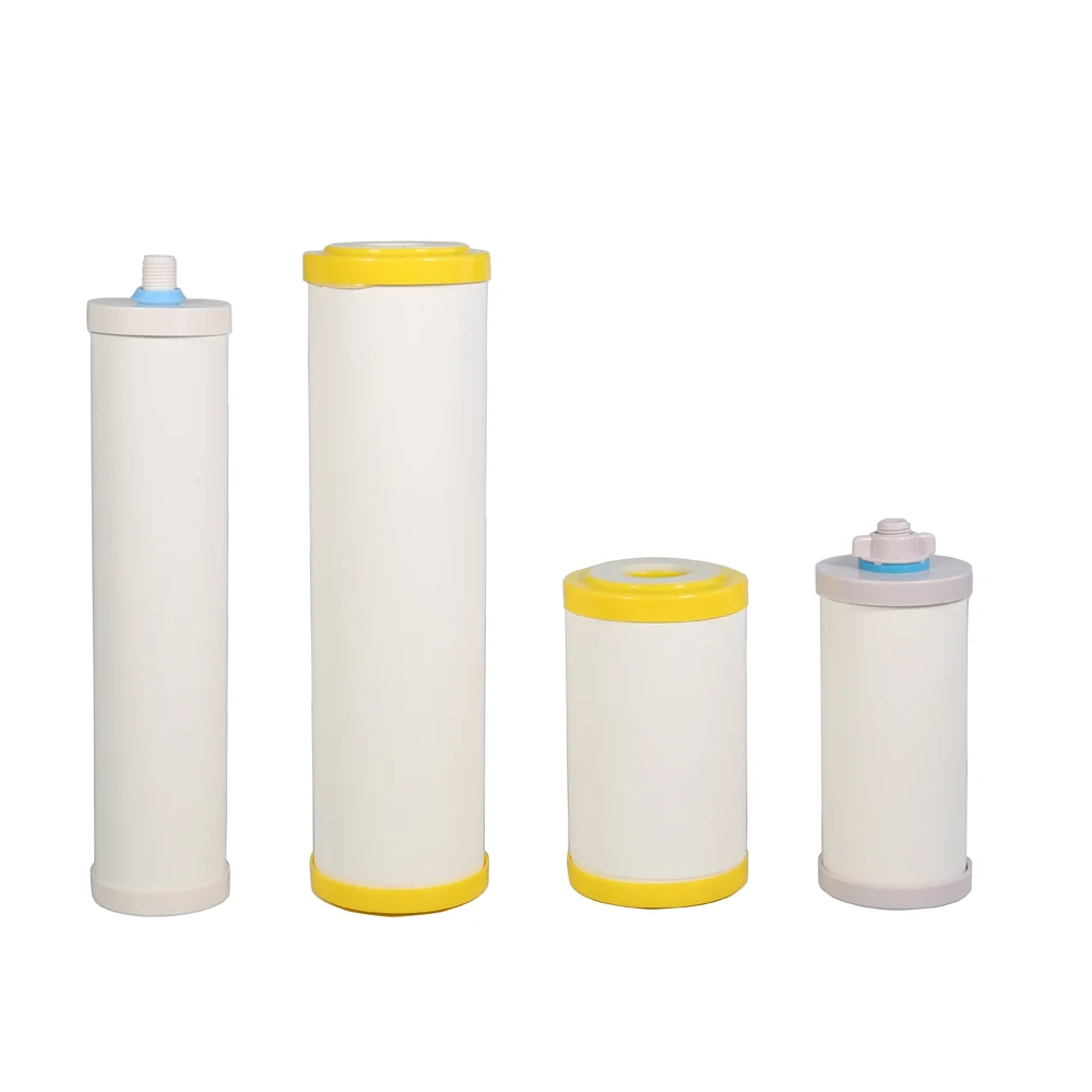 porous high performance 10inch ceramic filter composite with anti scale carbon block for water filtration