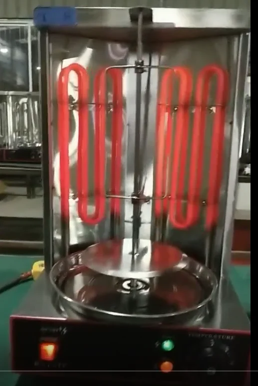 
High Efficiency Ceramic Burners Table top Commercial Gas Mini kebab Maker Machine Gas Shawarma 