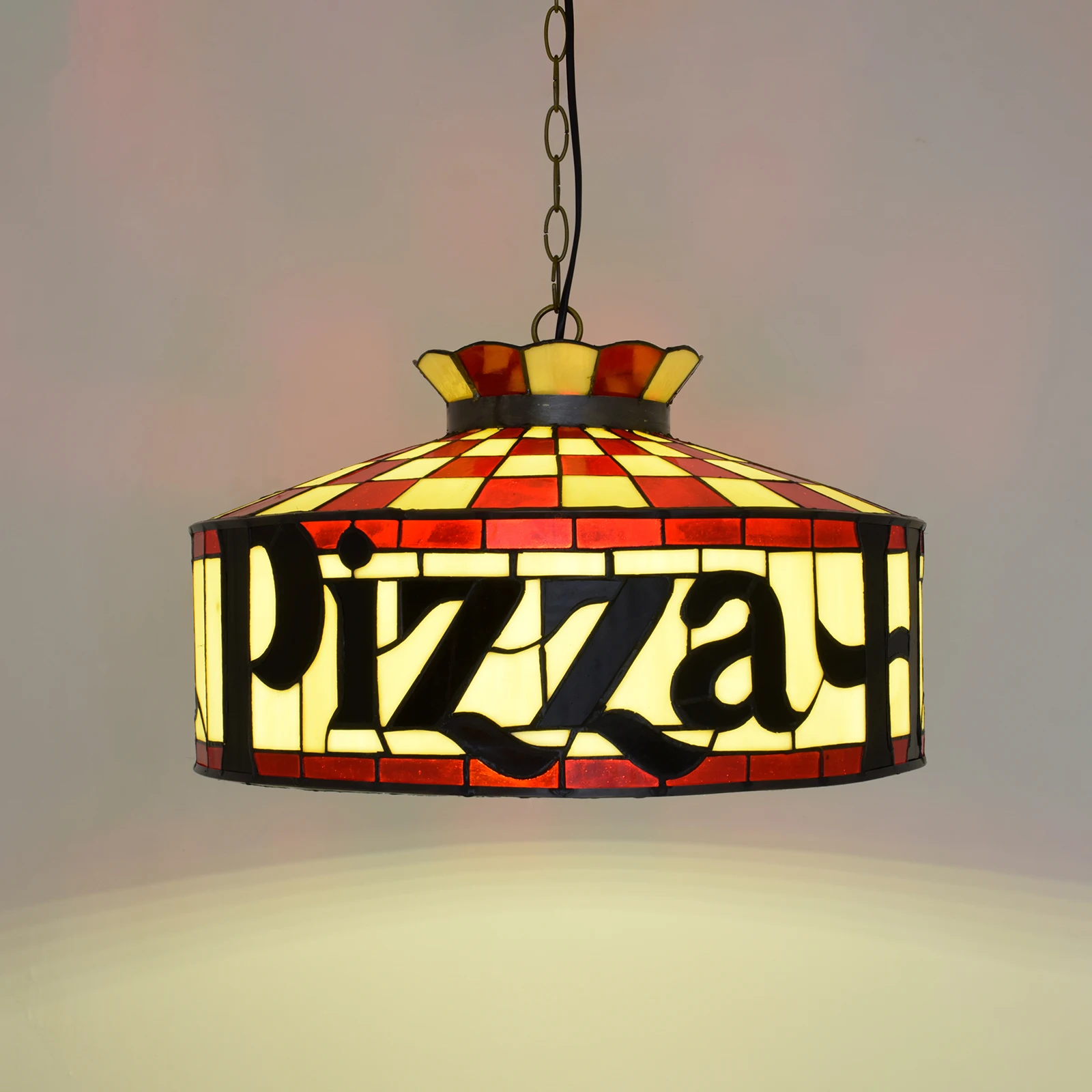 Antique Pizza lamp shade tiffany lamps made in china indoor decor hanging panel ceiling lights Pizza cocacola chandelier