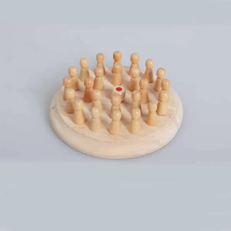 Hotsale Kids Wooden Memory Match Stick Chess Game Fun Block Board Game Educational Color Cognitive Ability Toy For Children