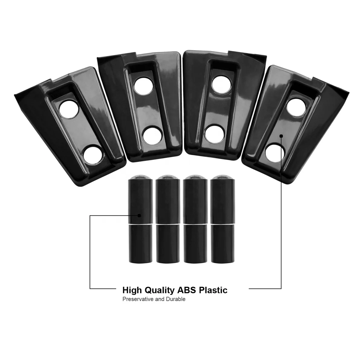 
 4 Door Hinge Cover Trim For Jeep Wrangler JK JUK 2007-2018 4x4 Auto Parts  