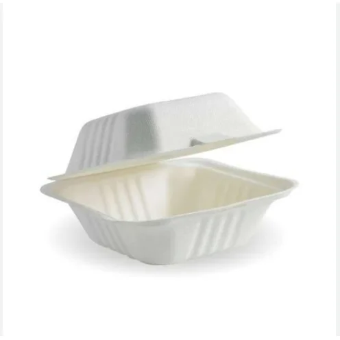 Wholesale Biodegradable Sugarcane Clamshell Food Containers Disposable Bagasse Clamshell for Party