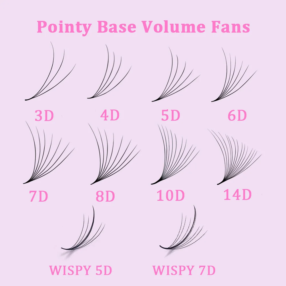 SP EYELASH 3d 6d 8d 9d 10d Russian bilayer Point Base Premade Fans Lashes volume premade fans lashes promade fanned extension