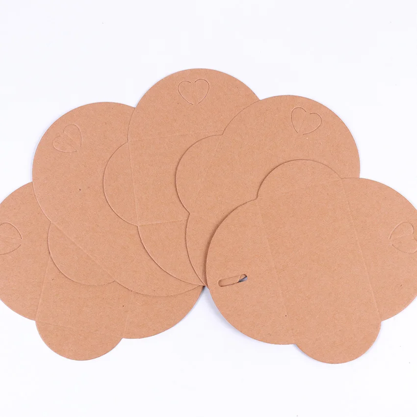 Handmade Paper String Romantic Love Letter Envelope Vintage Love Button Envelope Kraft Paper Gift Card With Envelope