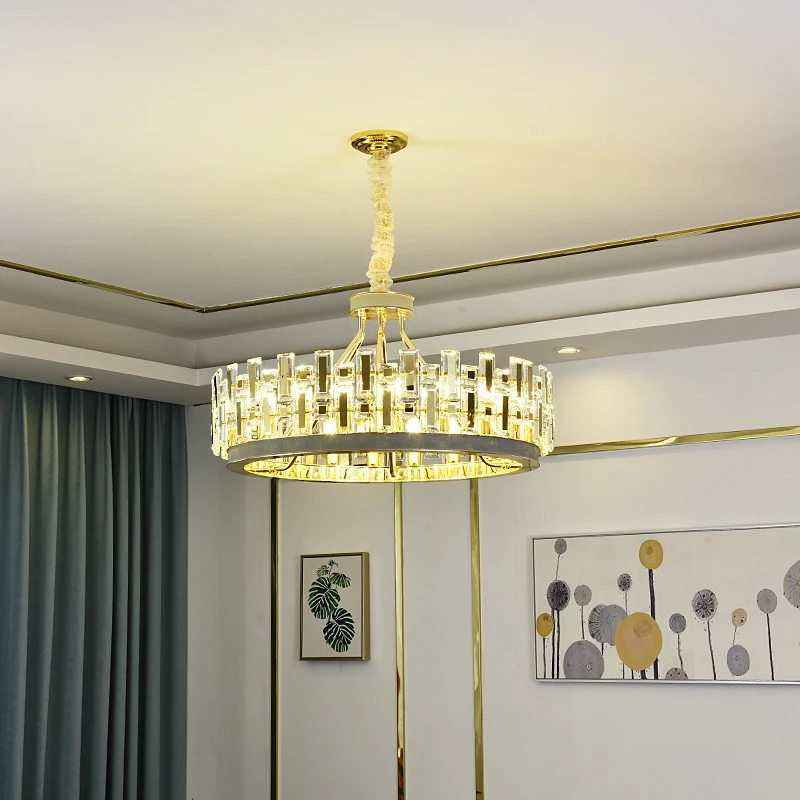 living room chandelier light  with electroplating process decoration crystal K9