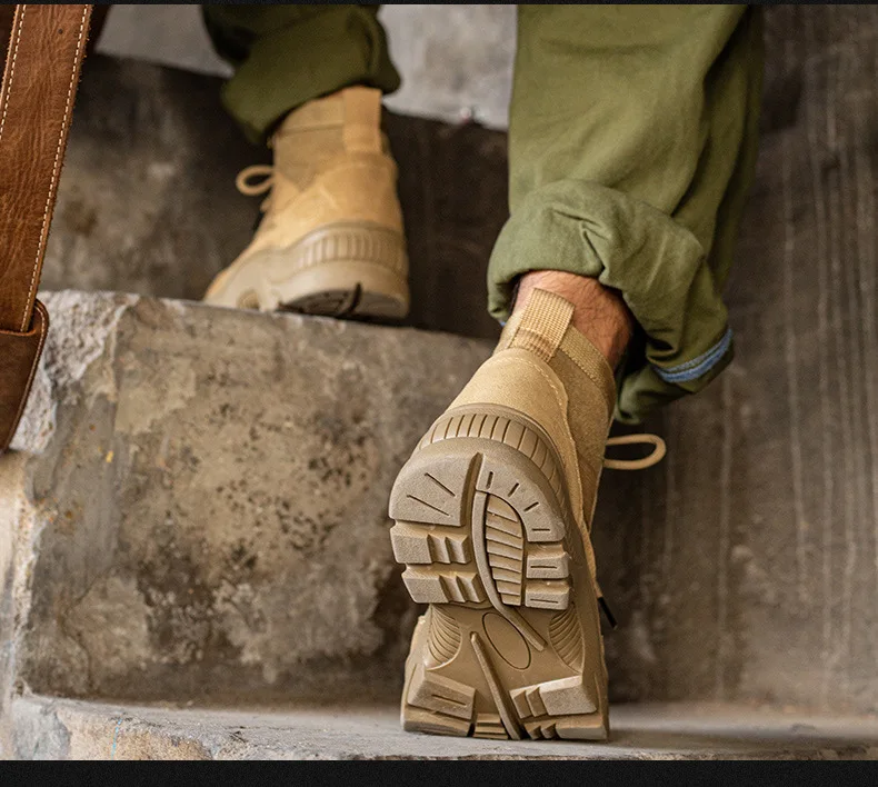 Automatic genuine leather Work Shoes Protective Shoes Fashion Sport Men Women Safety Boots Shoes