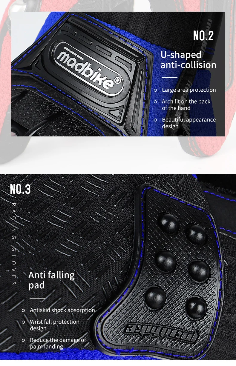 Factory Custom waterproof riding Motorcycle Gloves Full Finger Motocross Bike hand protection gloves for motorcycle riders