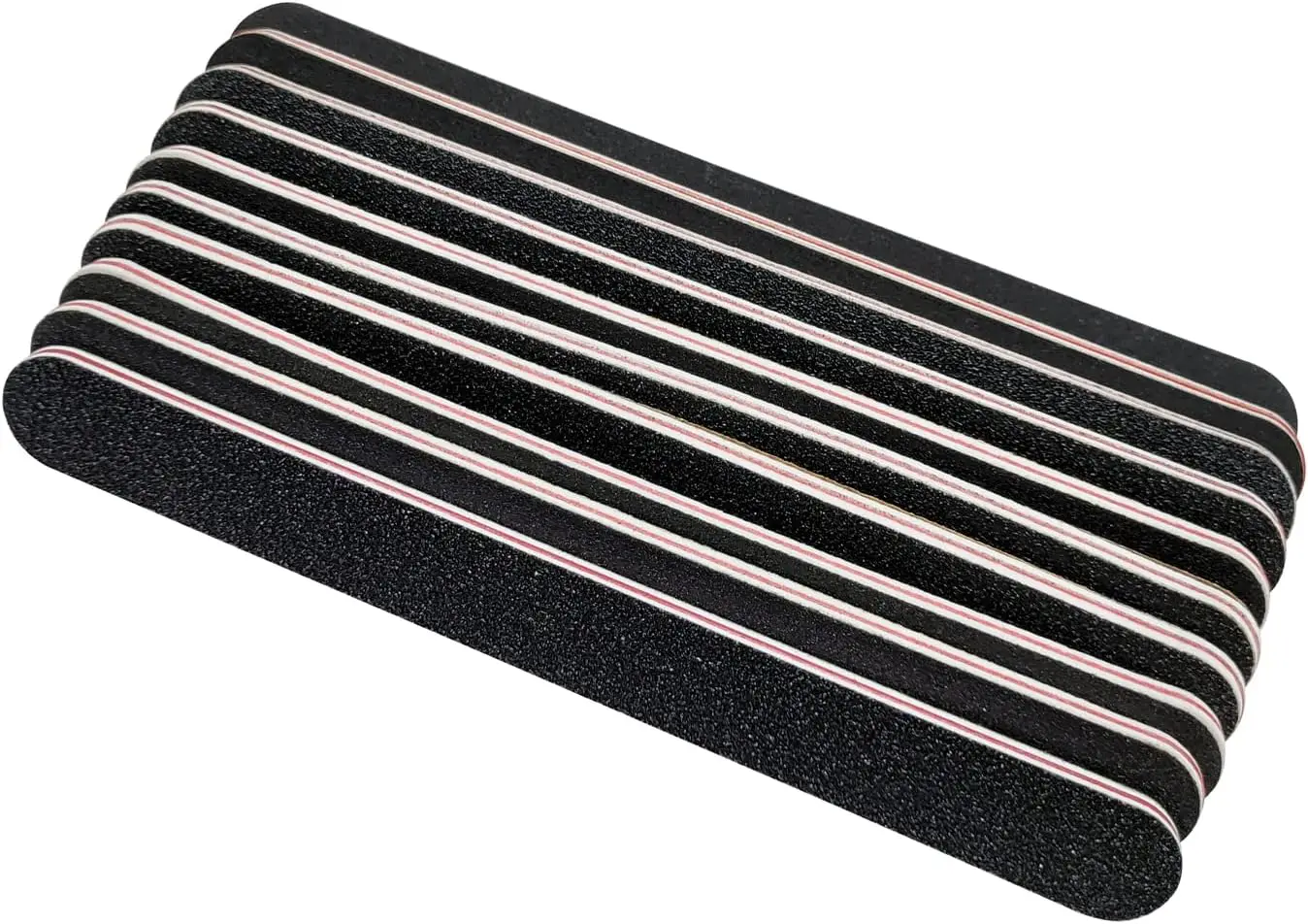 Professional Double Sided 100/180 Grit Nail Files Emery Board Black Manicure Pedicure Tool and Nail Buffering Files