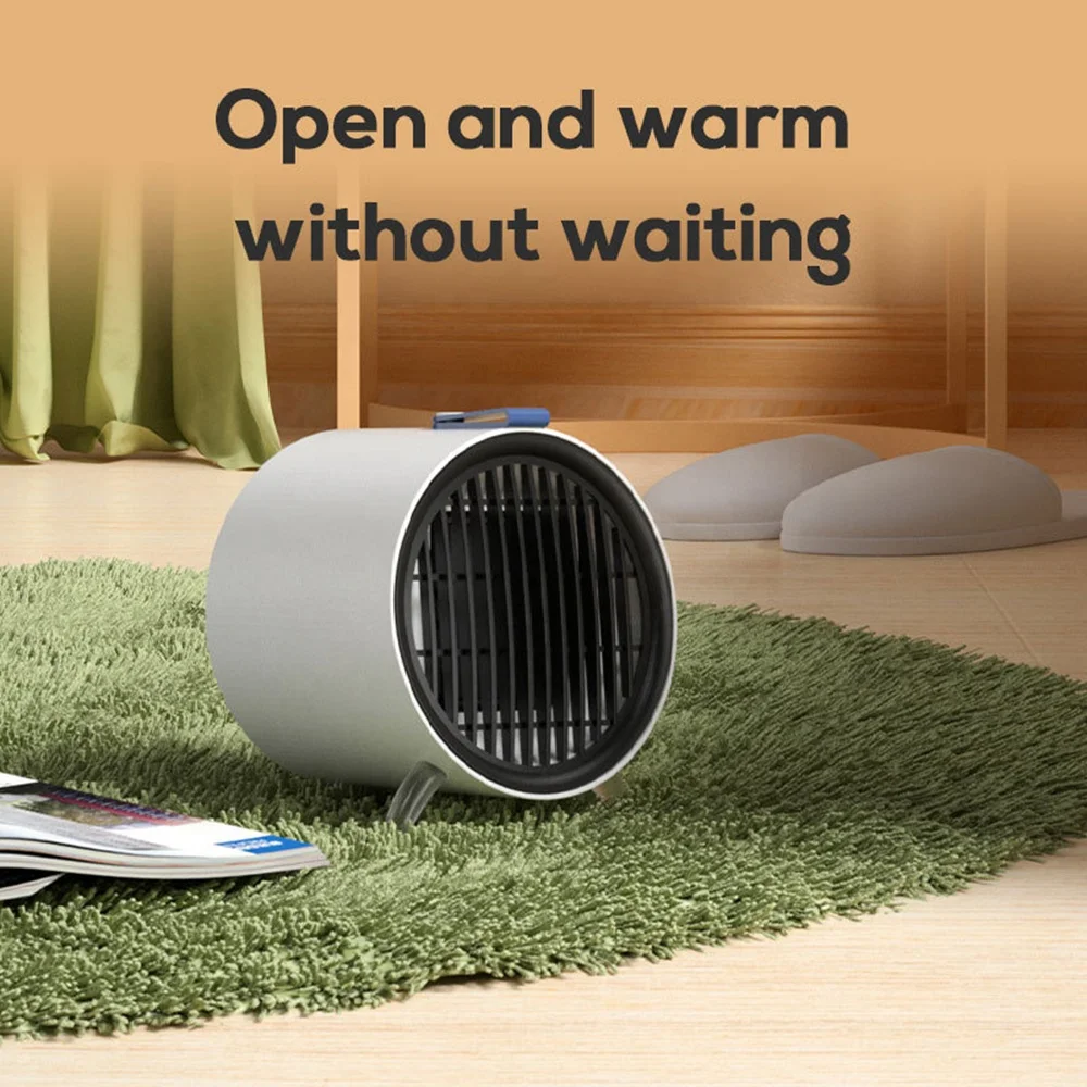 500w Portable Home Heating Fan Office Electric Heater Ceramic Quick Heating