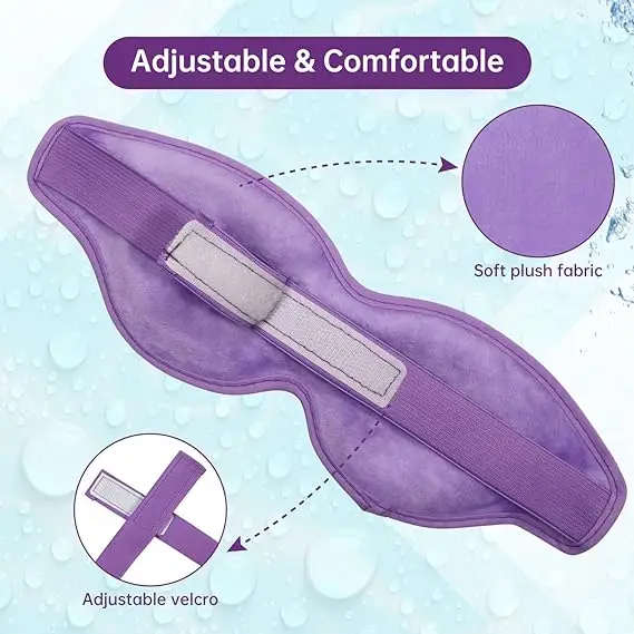 Massager Hot Cold Ice Pack Reusable Gel Beads Eye Mask For Eyes And Beauty Care Reduce Swelling