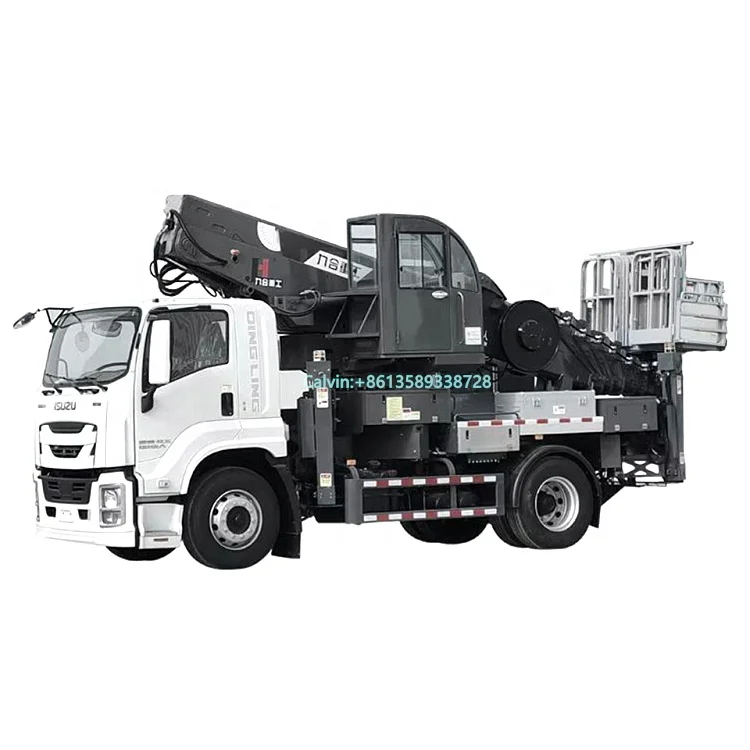 China 38m Aerial lift truck made by JIUHE factory telescopic working platform and aerial vehicles for sale