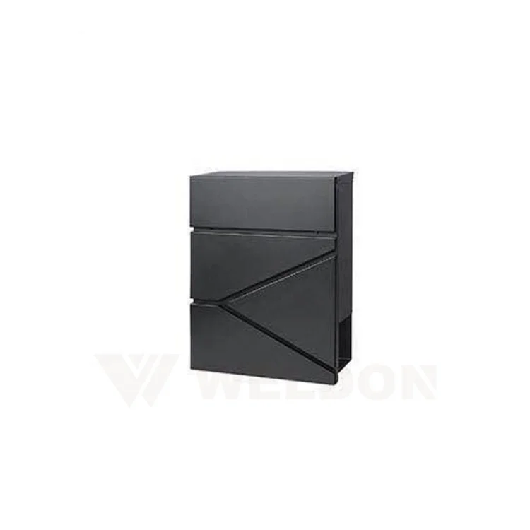 Wall Mount Post Box Metal Galvanized Steel Letter Newspaper Drop Box Small Letterbox