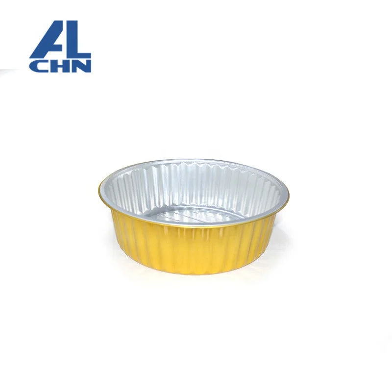 
ALCHN Round Foil Pans - Disposable Aluminum Foil Cake Trays - Freezer & Oven Safe - for Baking, Cooking 