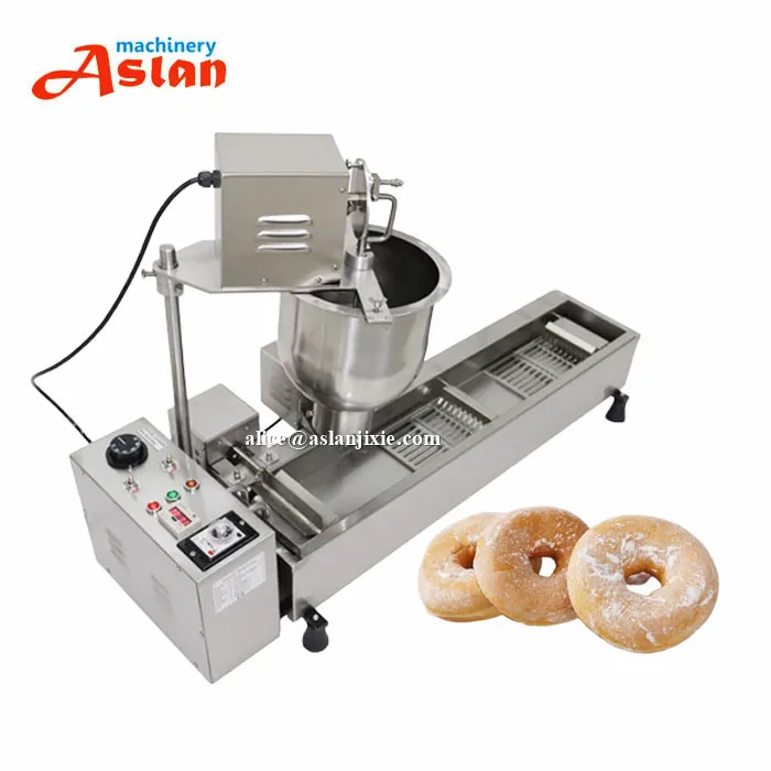 electric mini doughnut making frying machine/ commercial donuts forming fryer
