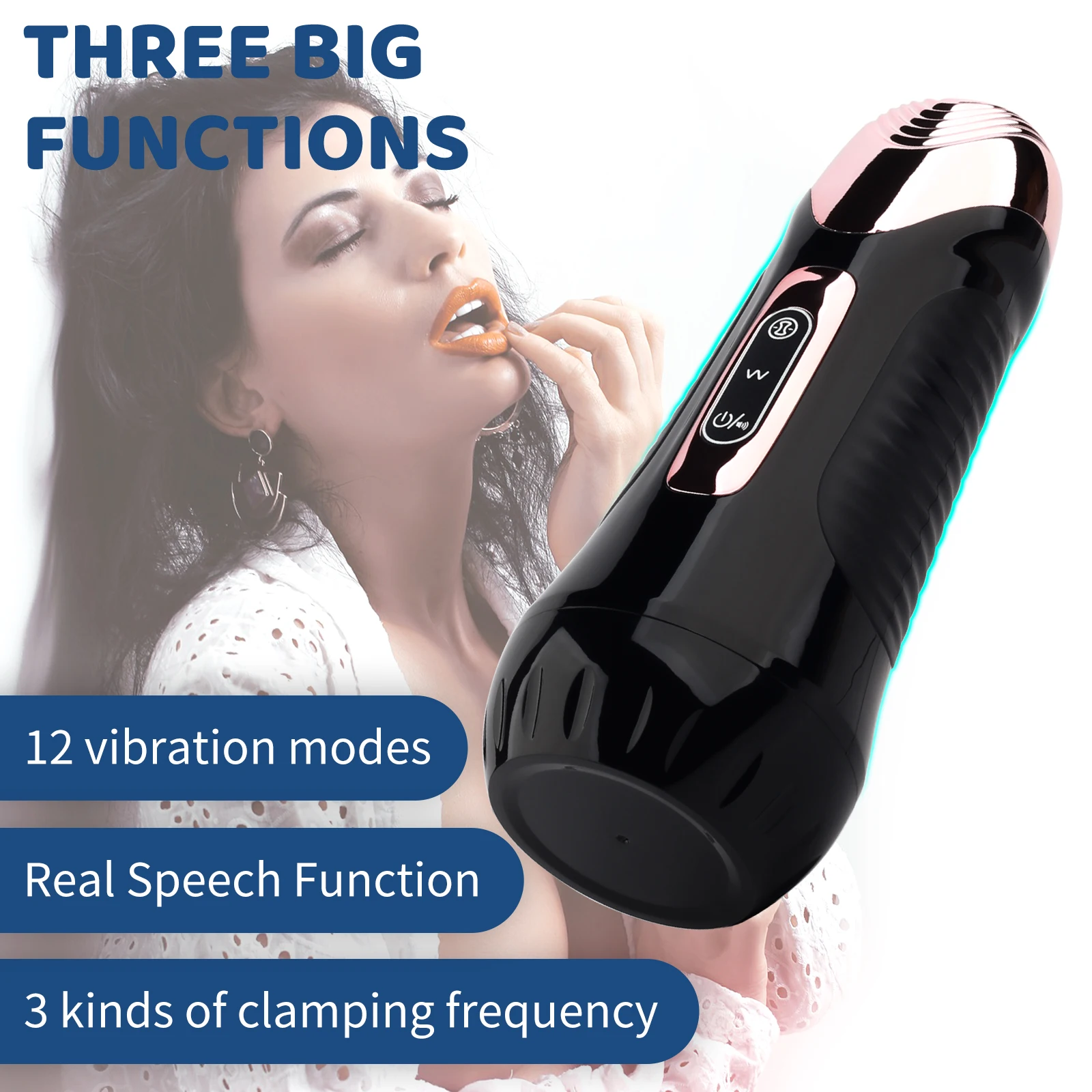 Sex Vibrating Male Masturbator Cup Vaginal Pussy Blow Job Stroker  sexual toys male sex toys masturbator